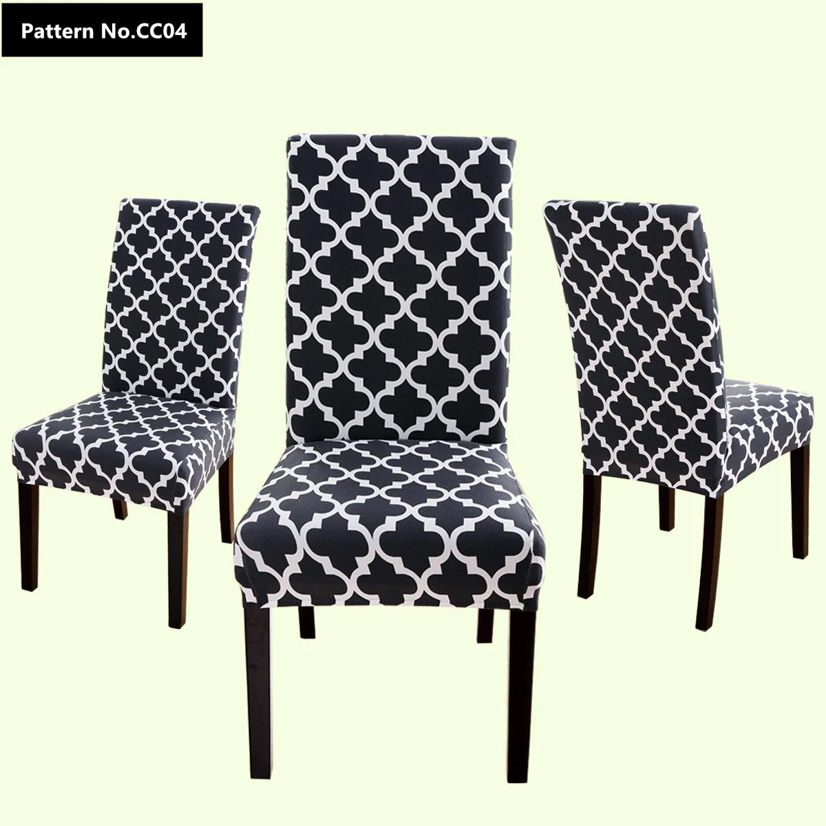 Printed Stretch Spandex Removable Washable Dining Chair Covers for Home, Kitchen, Party, Restaurant - Image 9