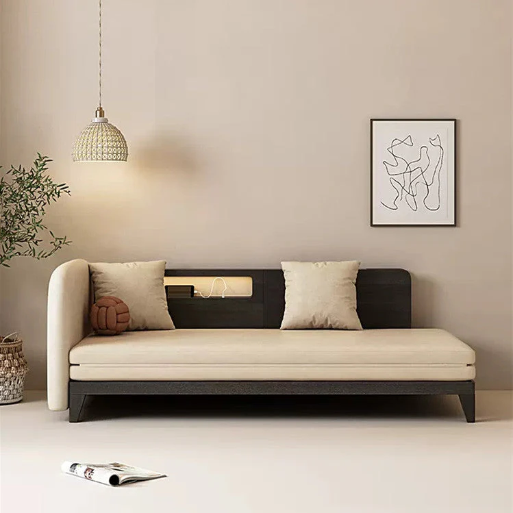 Pull Out Sofa Bed with Backrest and Single Armrest - Image 16