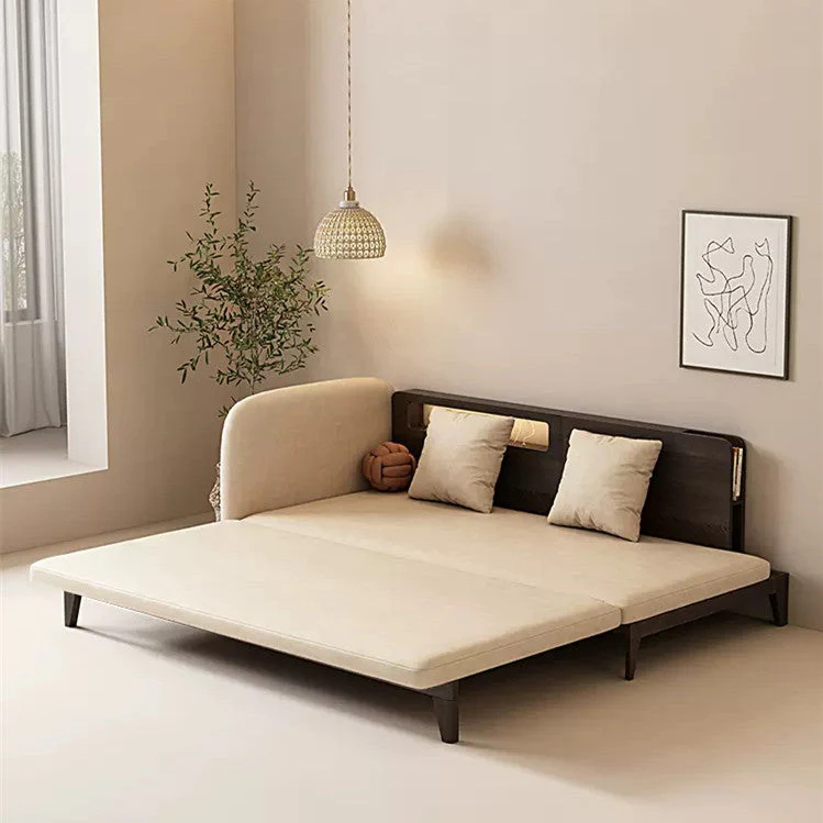 Pull Out Sofa Bed with Backrest and Single Armrest - Image 18