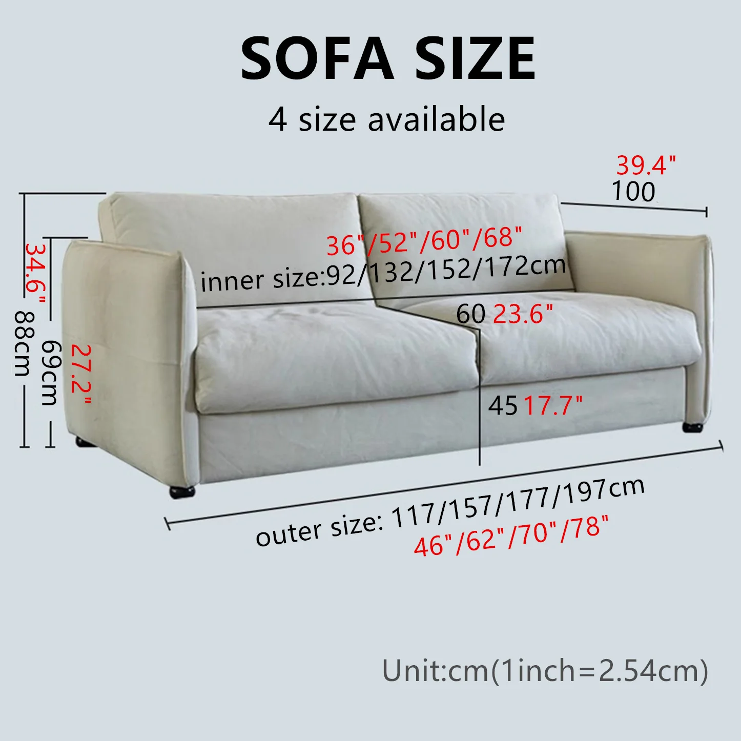 Sleeper Sofa Bed with Mattress JKS2205-3 - Image 15