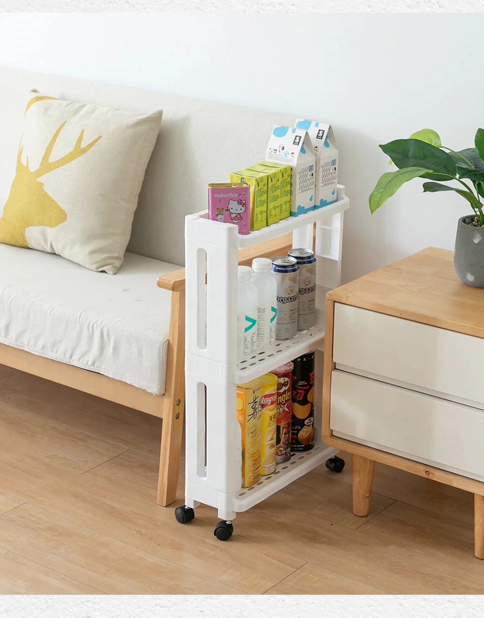 Slim Home Garden Storage Rack with Wheels - Image 3