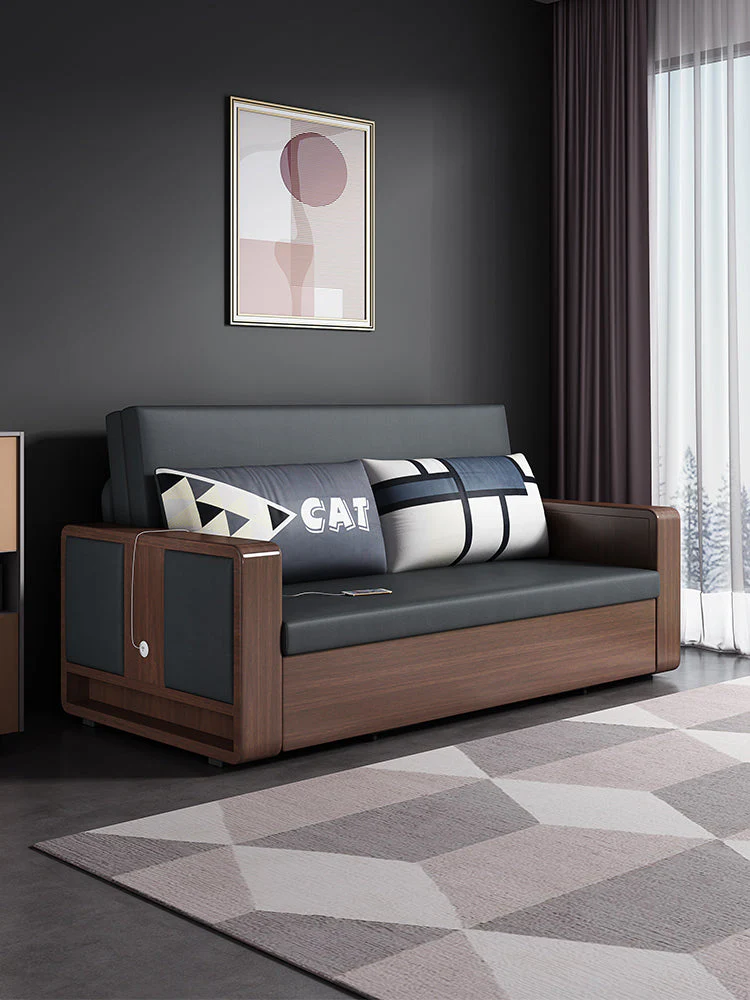 Sofa Bed With Liftable and Expandable Coffee Table - Image 2