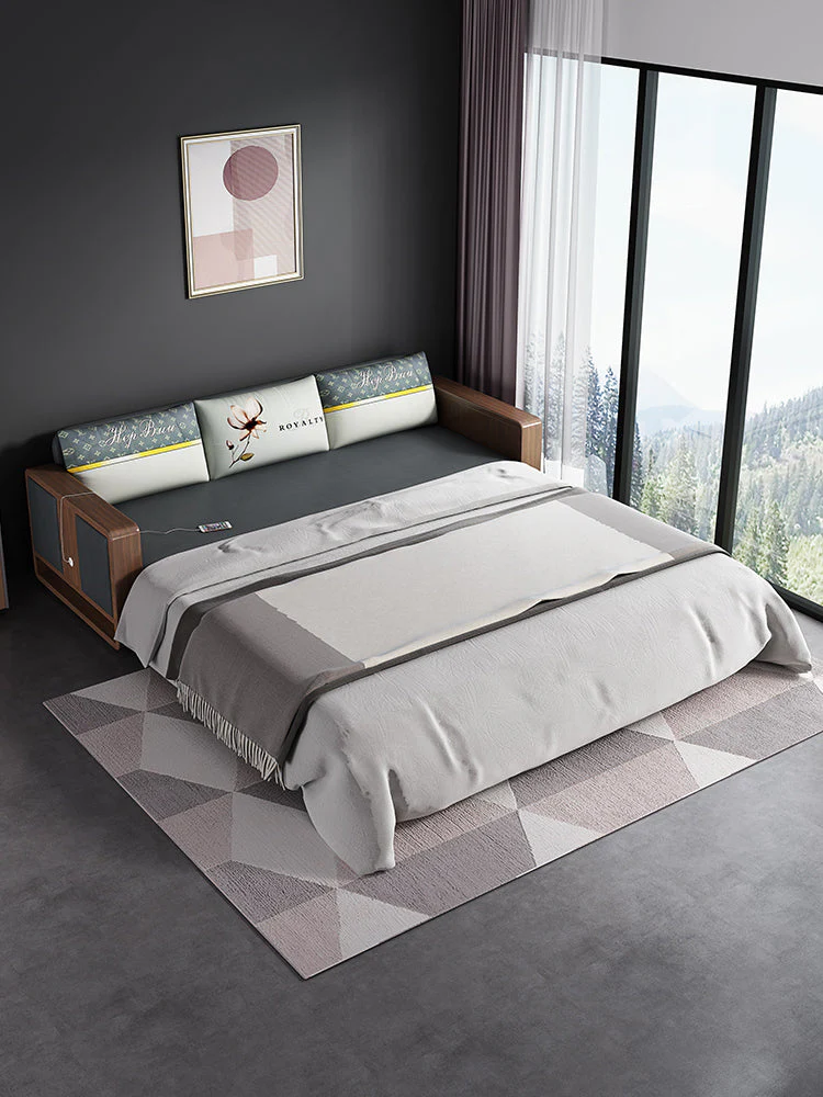 Sofa Bed With Liftable and Expandable Coffee Table - Image 4
