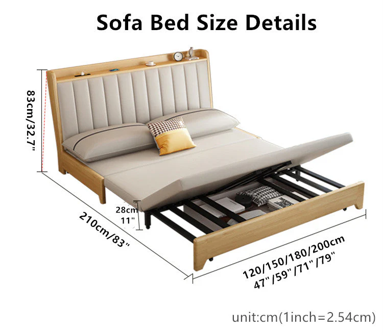 Sofa Bed With Storage Underneath - Image 6