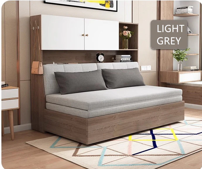 Sofa Bed With Underneath Storage and Book Shelf - Image 8