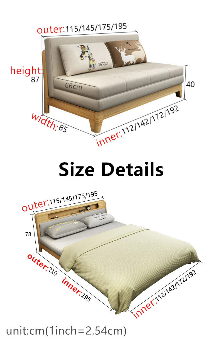 Sofa Bed With Underneath Storage and Night Light - Image 8