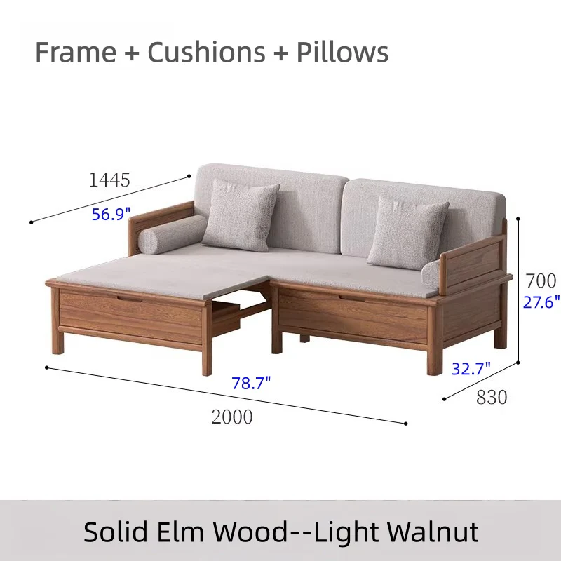 Solid Wood 3-In-1 Arhat Bed with Underneath Storage Drawers - Image 16