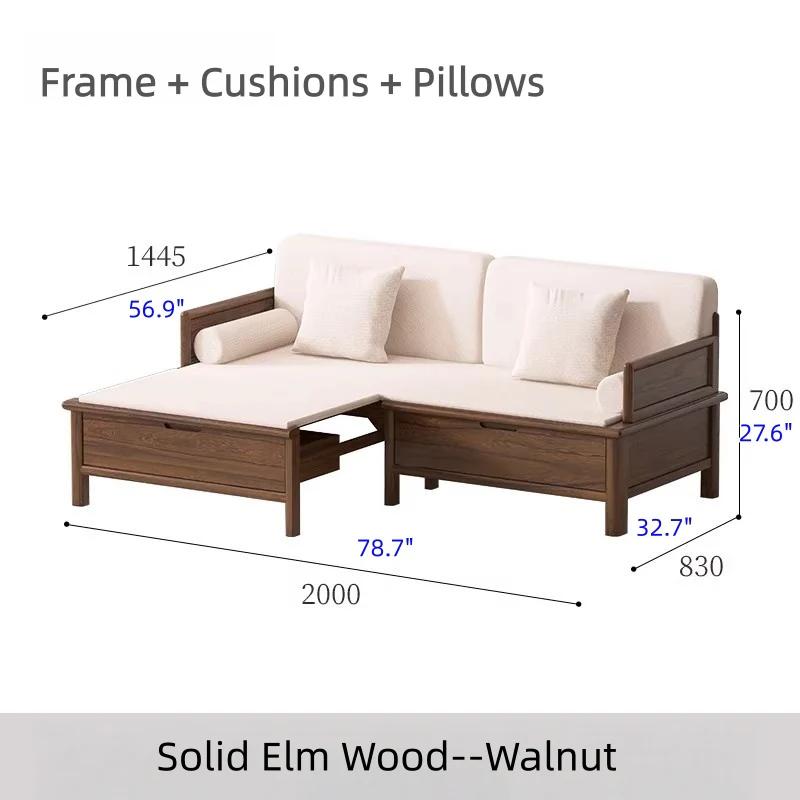 Solid Wood 3-In-1 Arhat Bed with Underneath Storage Drawers - Image 17