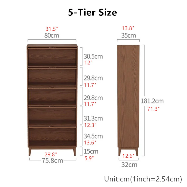 Solid Wood Bookcase with Tempered Glass Flip-Up Doors - Image 9