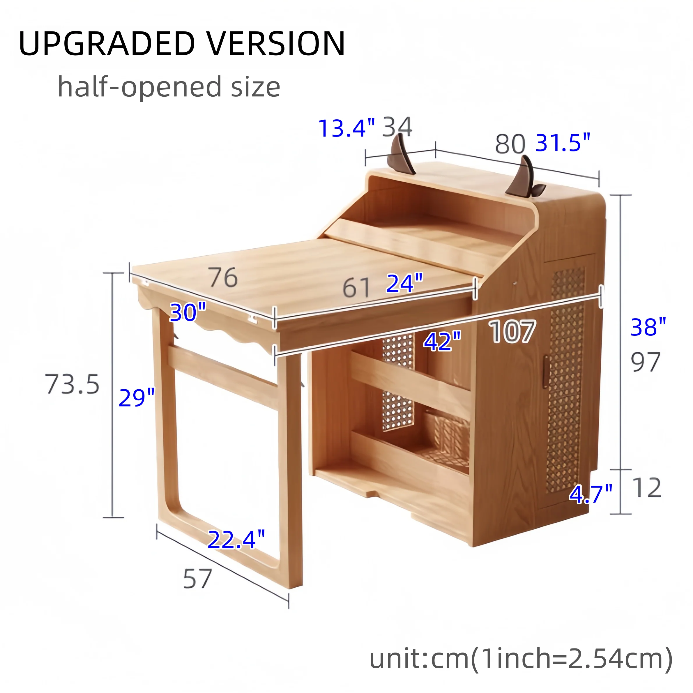 Solid Wood Folding Multifunctional Dining Table for Small Apartments - Image 13