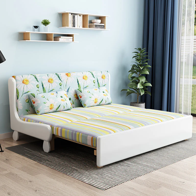 Solid Wood Pull Out Sofa Bed - Image 5