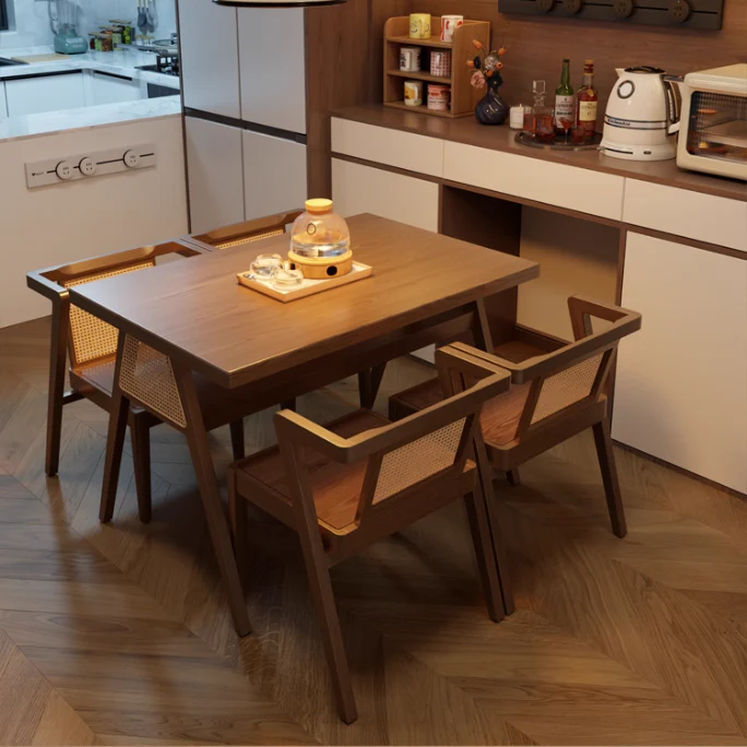 Space Saver Solid Wood Table with 2 Chairs Set - Image 12