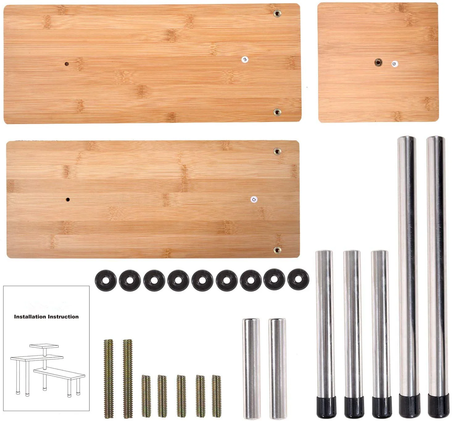 Space Saving 3 Tier Bamboo Countertop Corner Shelf Organizer - Image 7