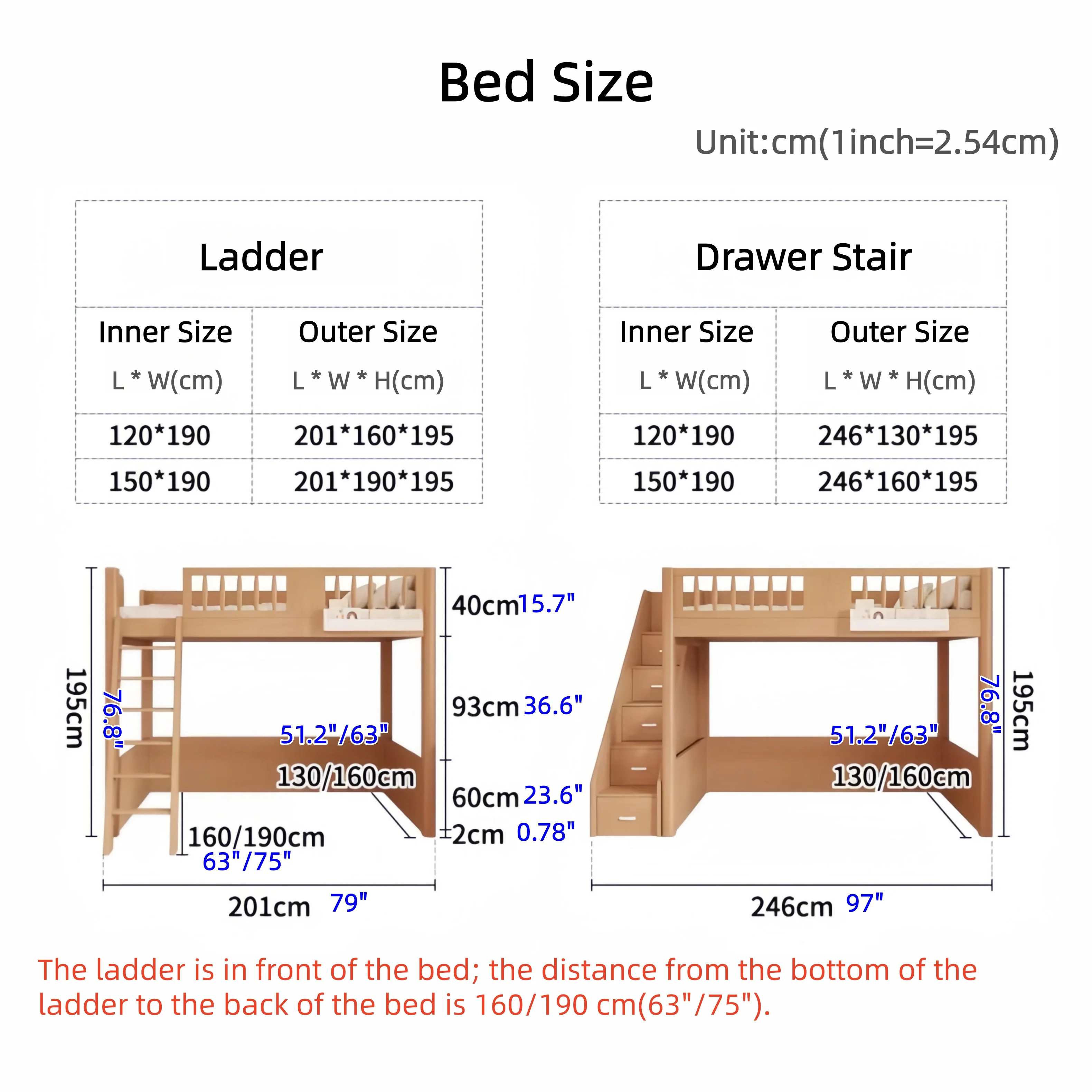 Space Saving All-In- One Loft Kids Bed with Built-in Wardrobe and Bookshelf and Desk - Image 14