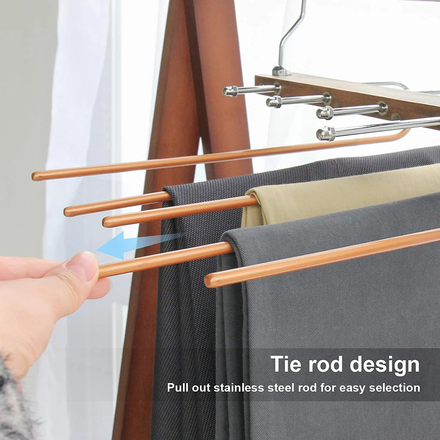 Space Saving Closet Magic Pants Hangers - Image 4