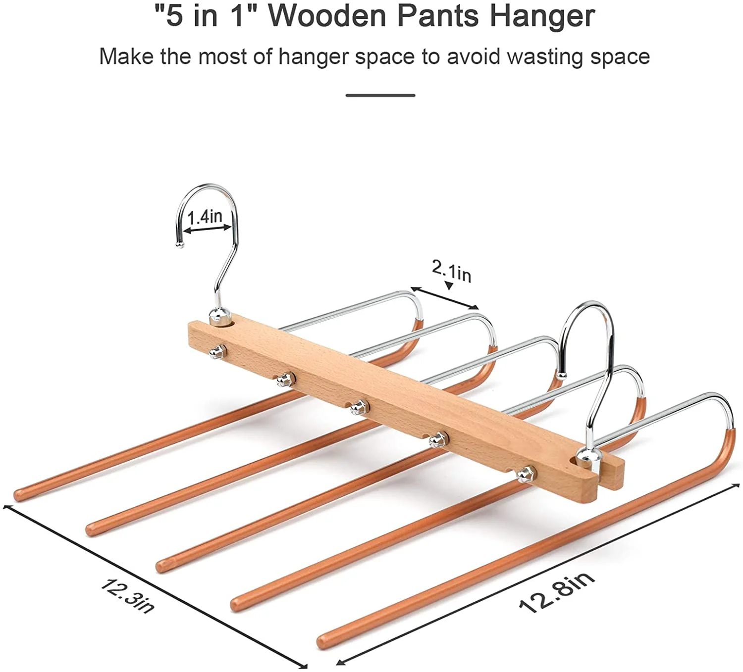 Space Saving Closet Magic Pants Hangers - Image 6