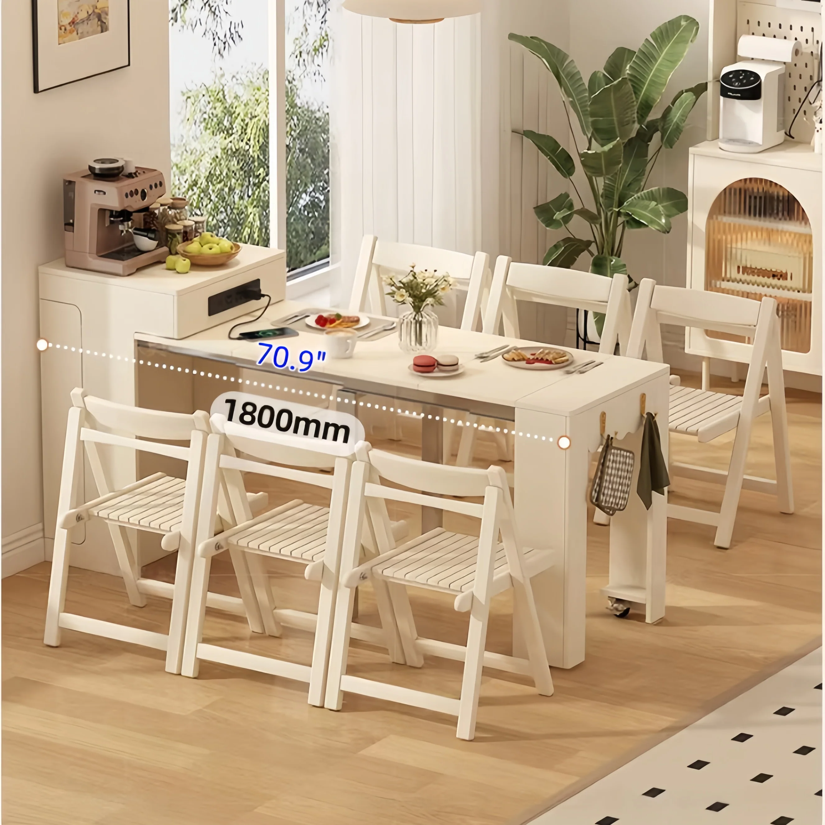 Space Saving Designed Mini Extendable Console Table For Apartments and Compact Room - Image 6