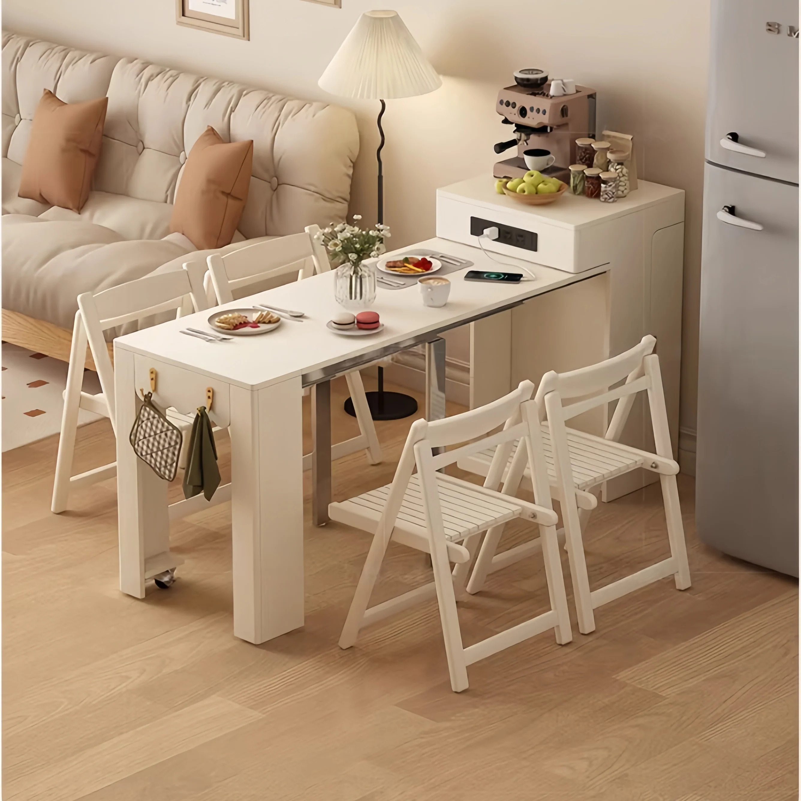 Space Saving Designed Mini Extendable Console Table For Apartments and Compact Room - Image 7