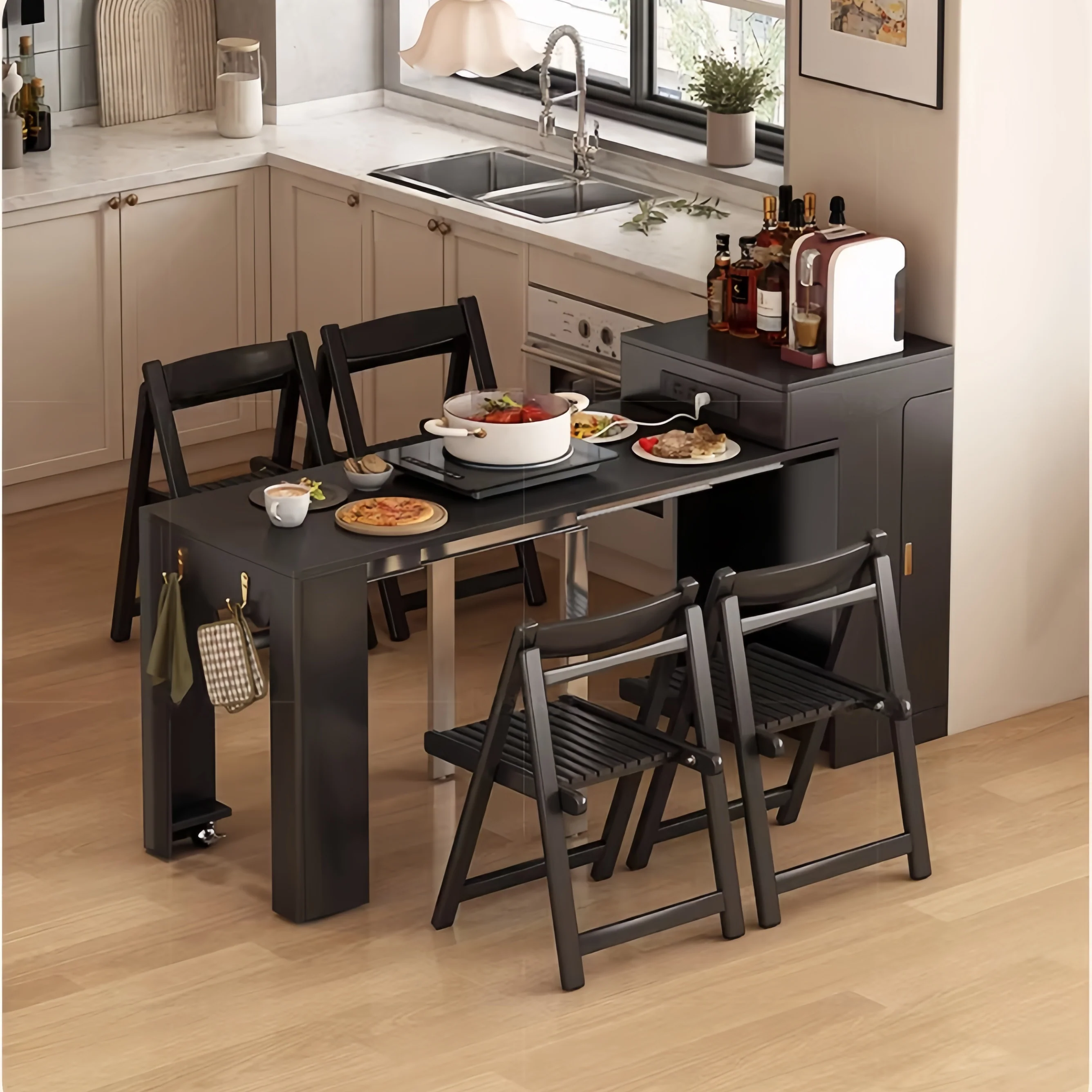Space Saving Designed Mini Extendable Console Table For Apartments and Compact Room - Image 8