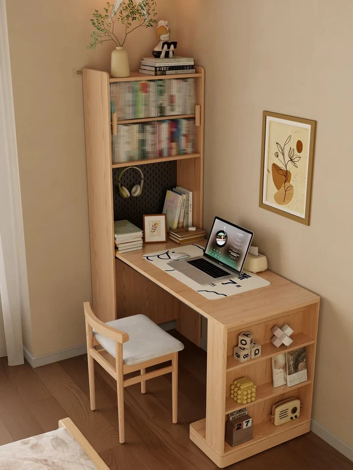 Space Saving Folding Desk with Display Cabinet - Image 11