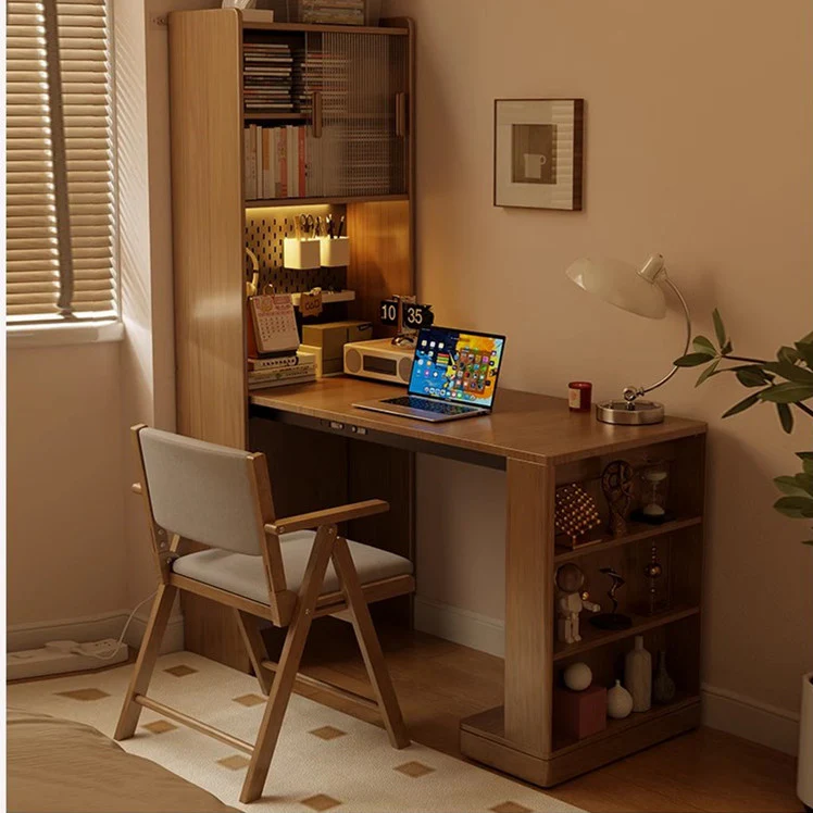 Space Saving Folding Desk with Display Cabinet - Image 6