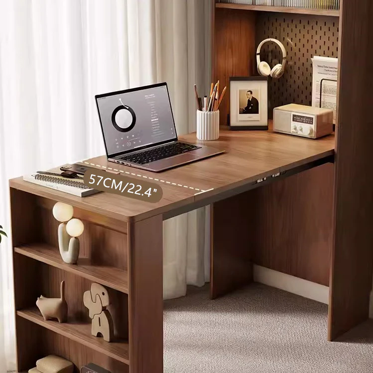 Space Saving Folding Desk with Display Cabinet - Image 7