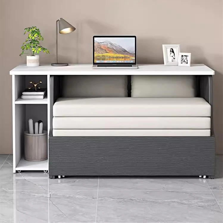 Space Saving Sofa Bed with Underneath Storage and  Computer Desk Set - Image 3