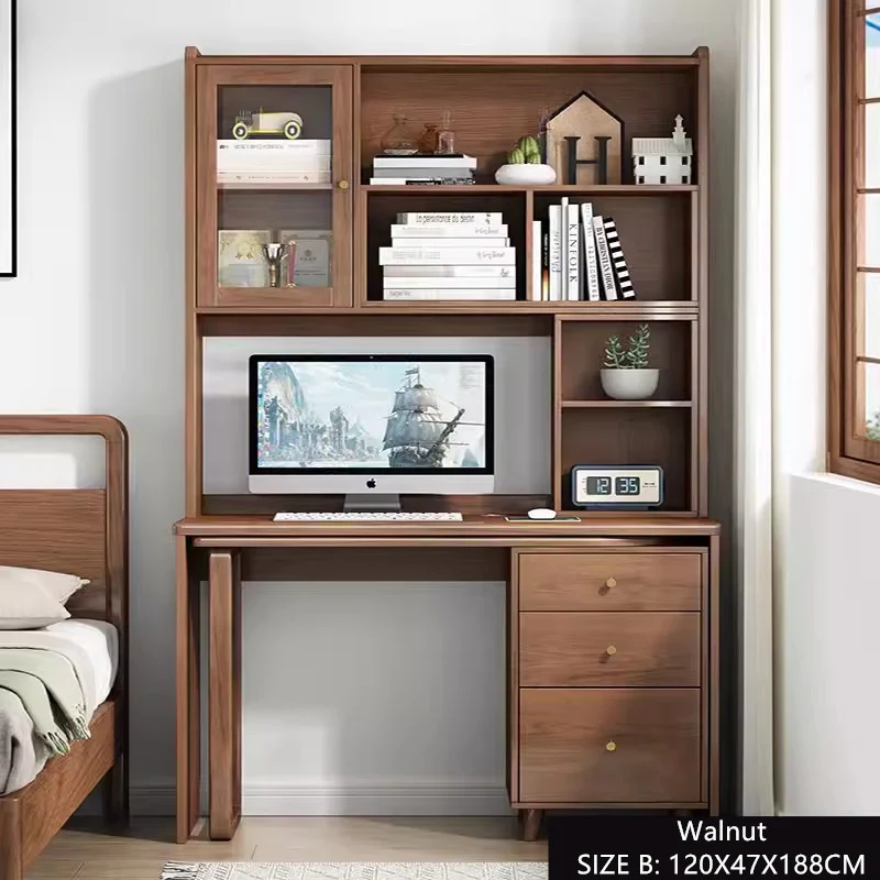 Space Saving Work Station with Shelf and Rotating Desk - Image 10