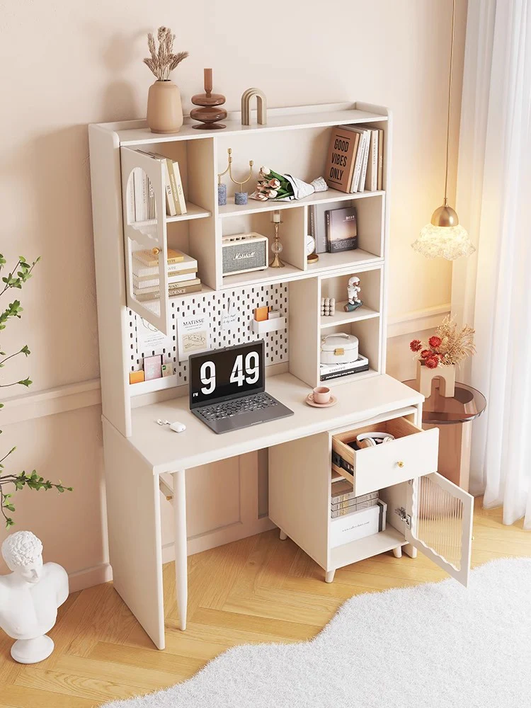 Space Saving Work Station with Shelf and Rotating Desk - Image 12