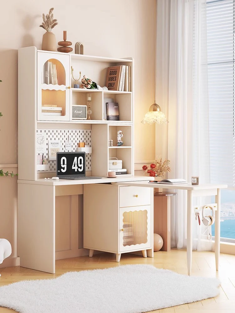 Space Saving Work Station with Shelf and Rotating Desk - Image 14