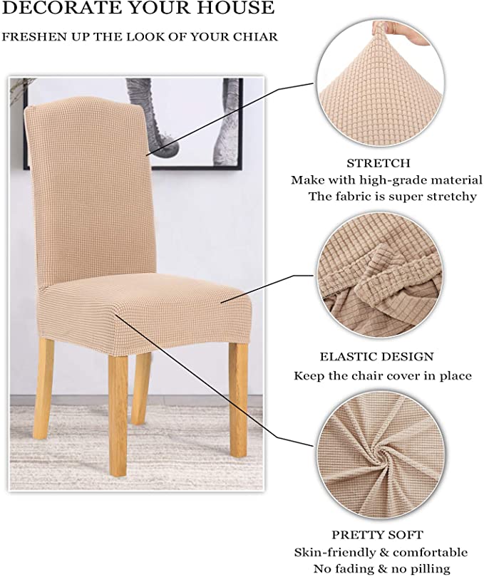 Stretch Chair Covers for Dining Room Kitchen Chair - Image 3