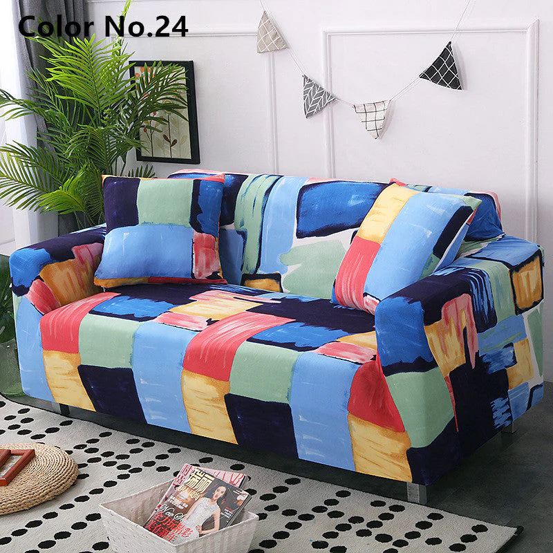 Stretchable Elastic Sofa Cover( popular colors and patterns) - Image 5