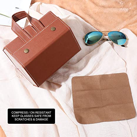 Sunglasses Organizer 6-Slot Storage Display Travel Case - Image 7