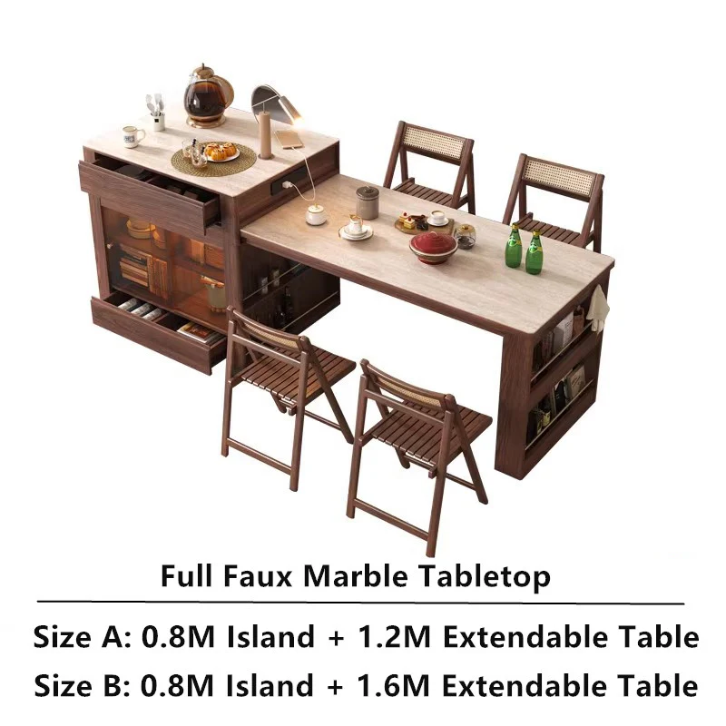 Telescopic Kitchen Island Table - Image 11
