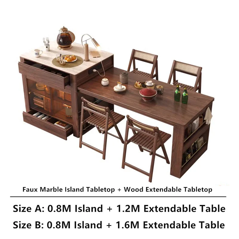 Telescopic Kitchen Island Table - Image 12