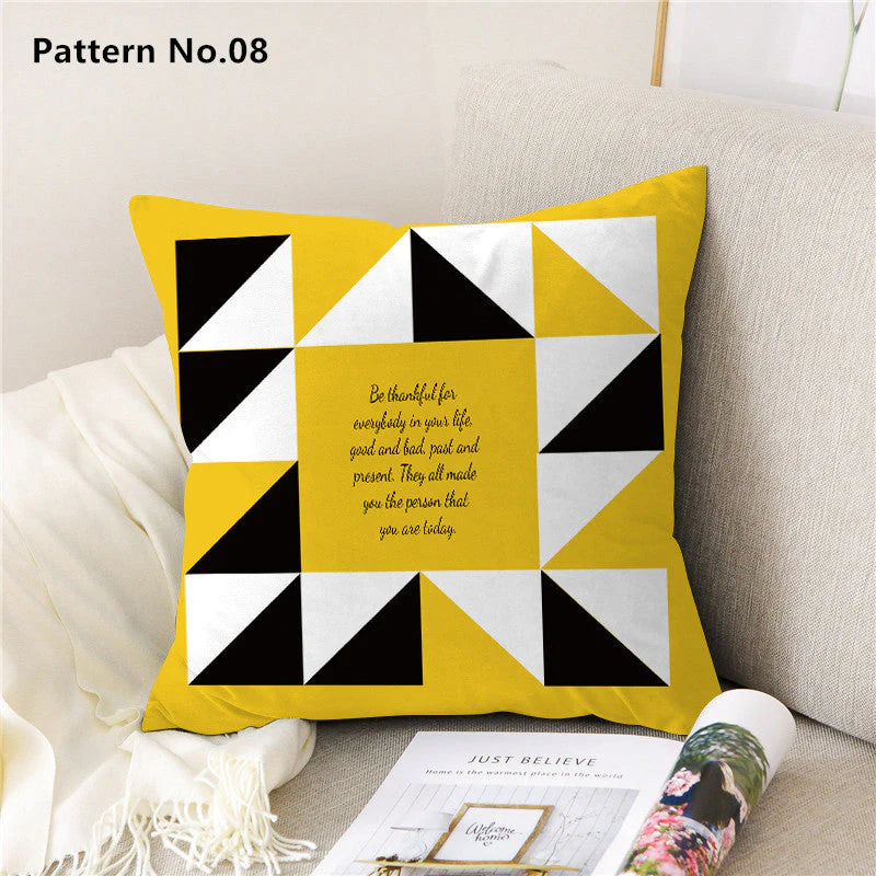 Throw Pillow Case Cushion Cover 18 x 18 inches 45 x 45 cm(Pattern No.01~22) - Image 11