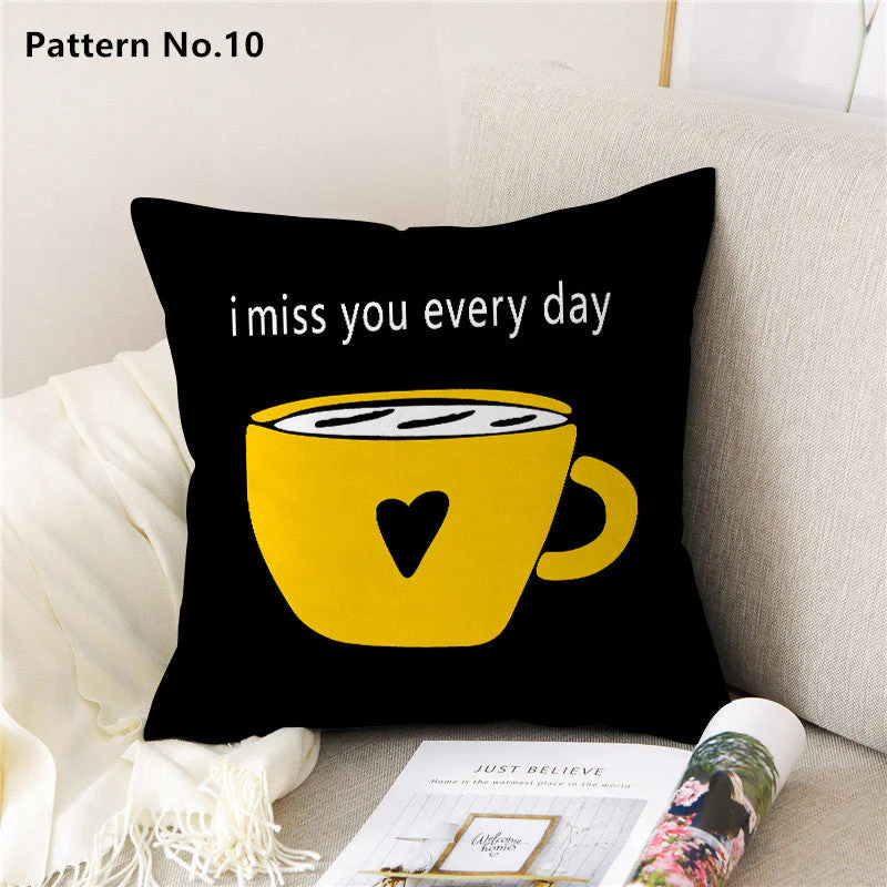 Throw Pillow Case Cushion Cover 18 x 18 inches 45 x 45 cm(Pattern No.01~22) - Image 13
