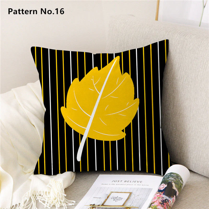 Throw Pillow Case Cushion Cover 18 x 18 inches 45 x 45 cm(Pattern No.01~22) - Image 19