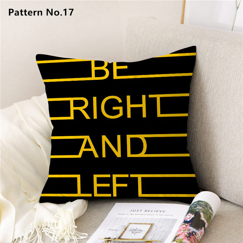 Throw Pillow Case Cushion Cover 18 x 18 inches 45 x 45 cm(Pattern No.01~22) - Image 20