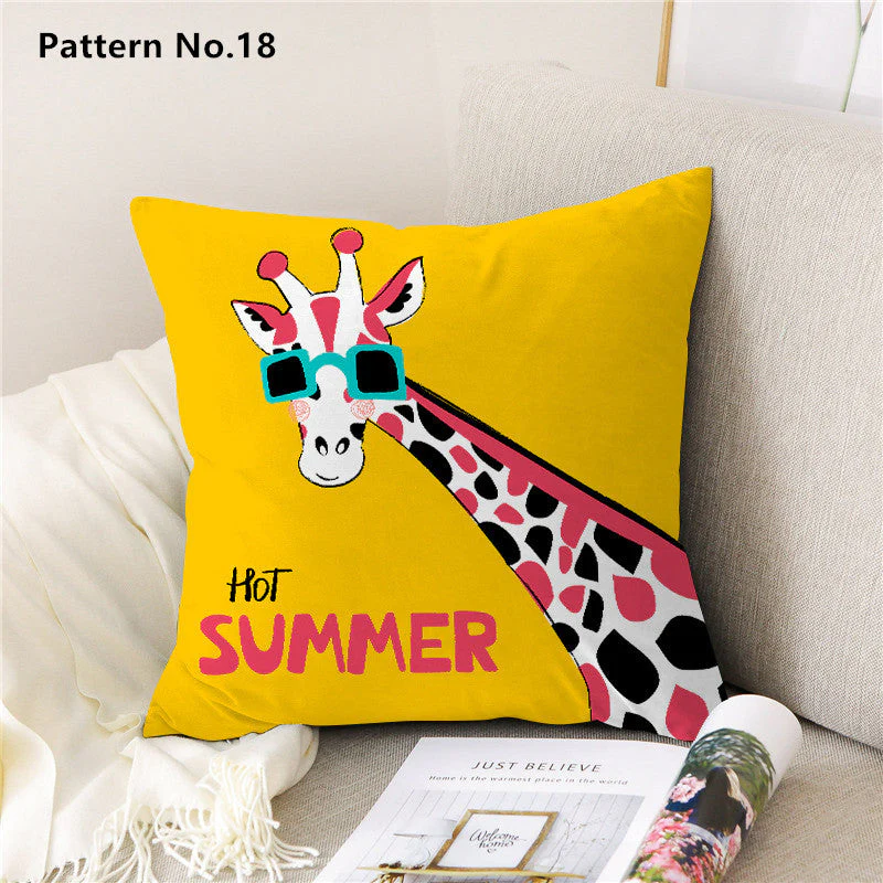 Throw Pillow Case Cushion Cover 18 x 18 inches 45 x 45 cm(Pattern No.01~22) - Image 21