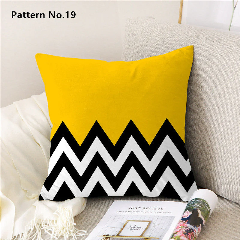 Throw Pillow Case Cushion Cover 18 x 18 inches 45 x 45 cm(Pattern No.01~22) - Image 22