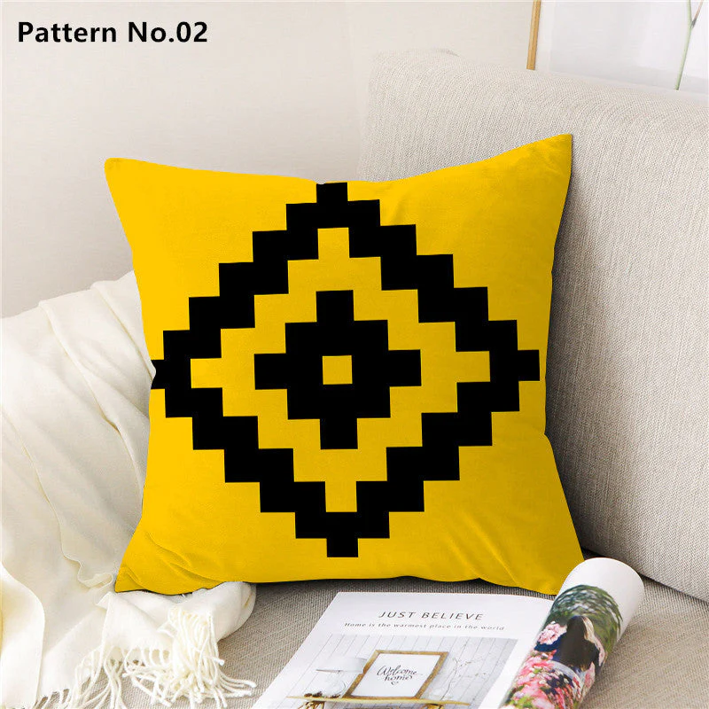Throw Pillow Case Cushion Cover 18 x 18 inches 45 x 45 cm(Pattern No.01~22) - Image 5