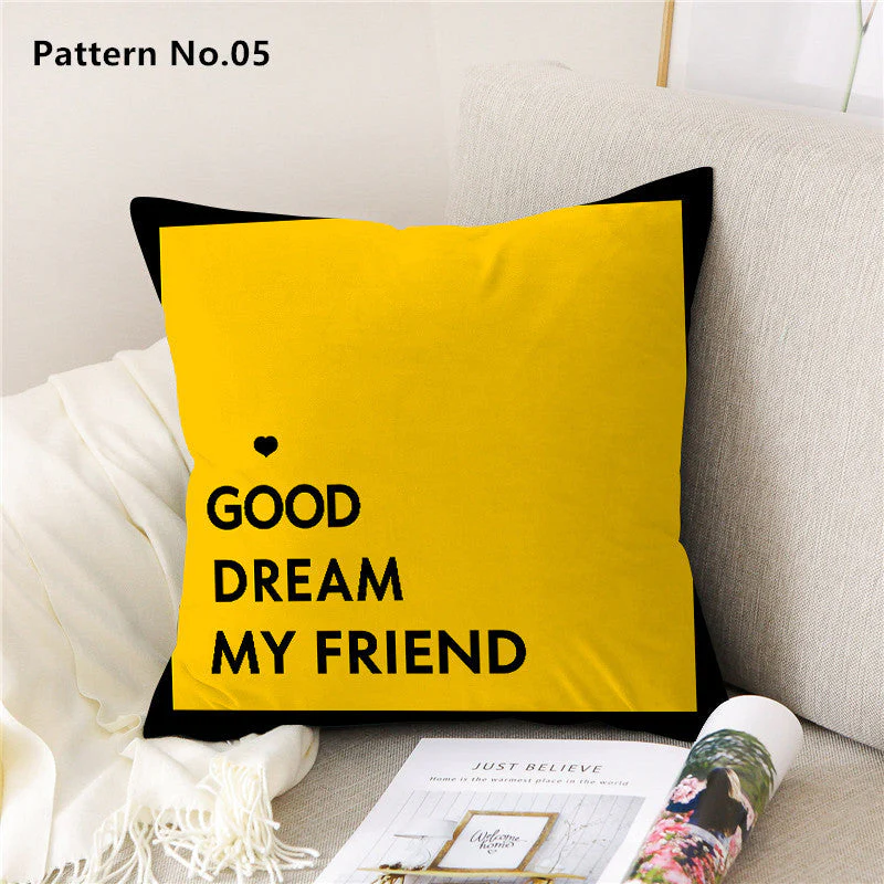 Throw Pillow Case Cushion Cover 18 x 18 inches 45 x 45 cm(Pattern No.01~22) - Image 8