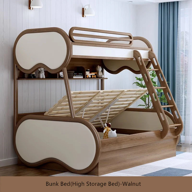 Twin over Full Bunk Bed with Underneath Storage Trundle and Drawer Stairs - Image 5