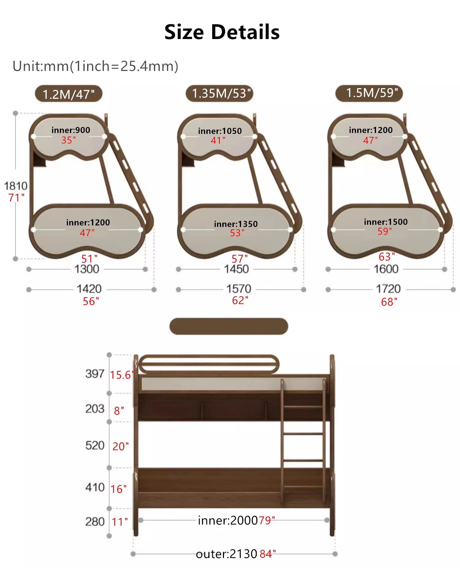 Twin over Full Bunk Bed with Underneath Storage Trundle and Drawer Stairs - Image 6