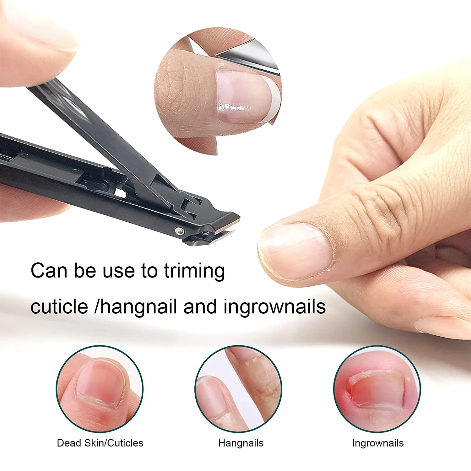 Ultra Thin Double Head Stainless Steel Nail Clipper - Image 3