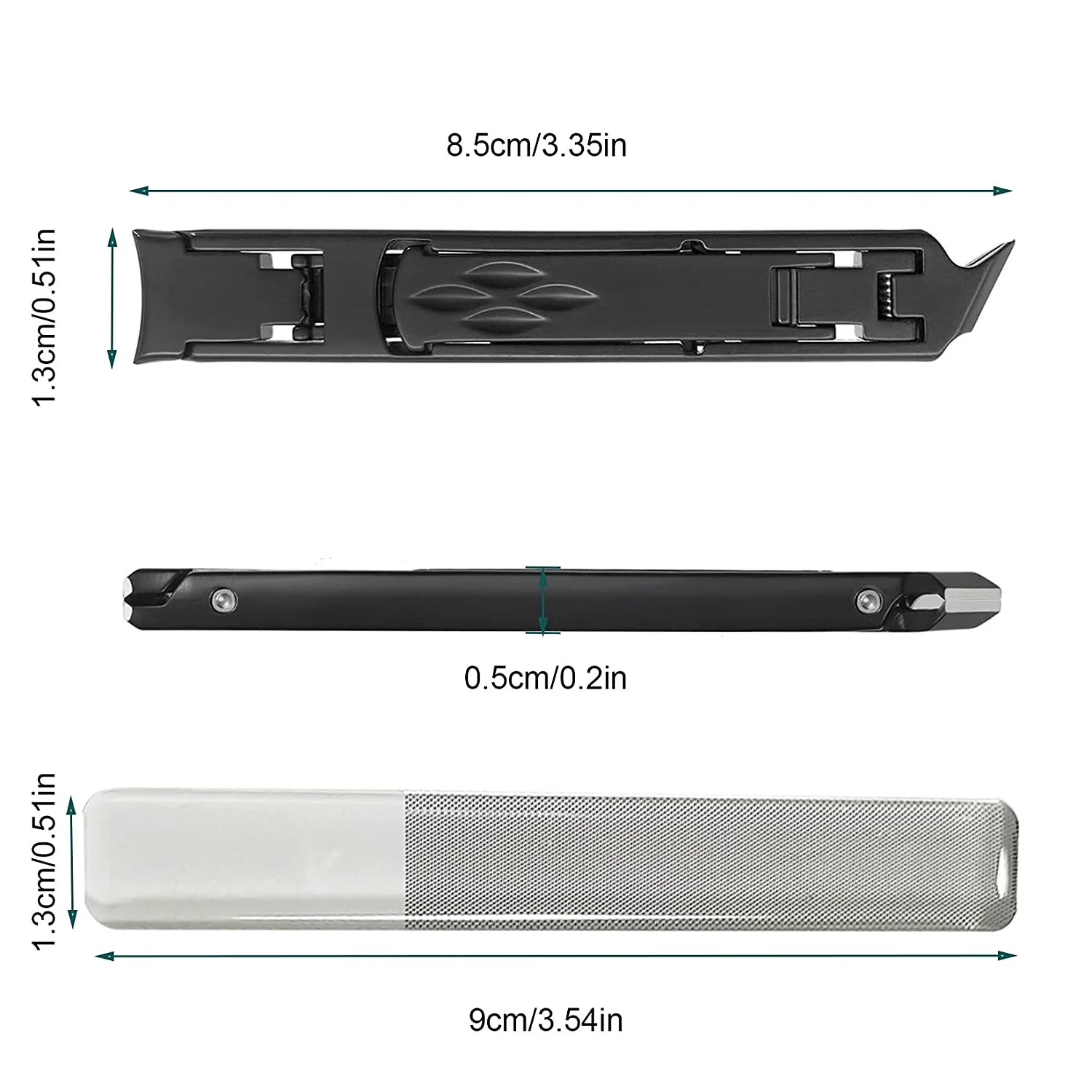 Ultra Thin Double Head Stainless Steel Nail Clipper - Image 7