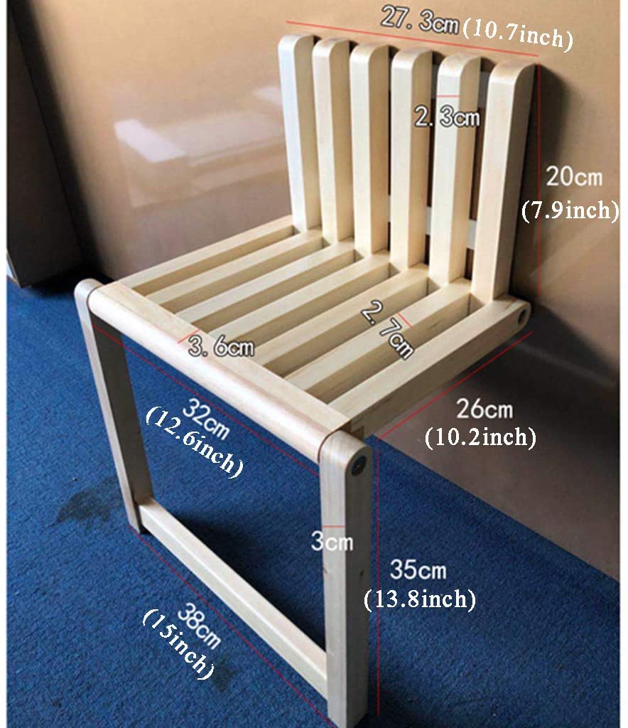 Ultra-thin Heavy Load Folding Wooden Stool for Entryway Bathroom - Image 8