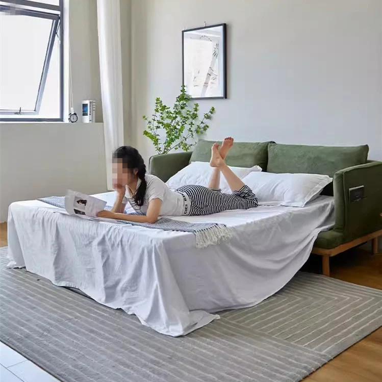 Upholstered Corduroy Sleeper Sofa Bed - Image 8
