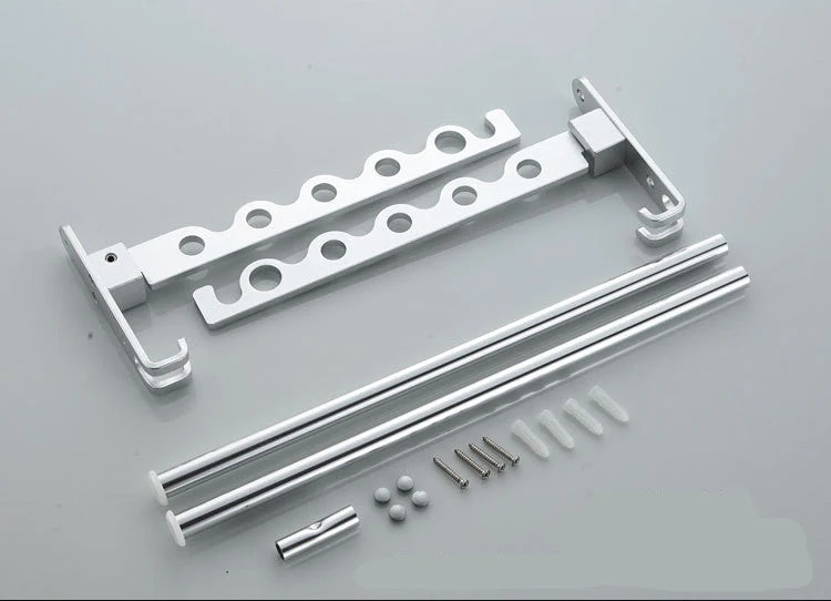 Wall Mount Clothes Hanger Rack With Cross Rod - Image 8